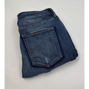 Good American Women's 14/32 Good‎ Legs Crop Blue Denim Jeans